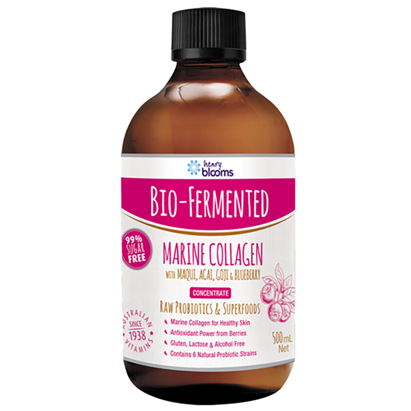 Henry Blooms Bio-Fermented Marine Collagen 500ml