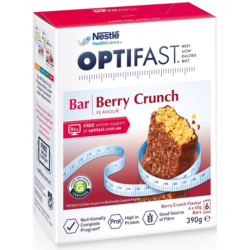 雀巢Optifast 低卡路里巧克力棒 零食 6包x60g