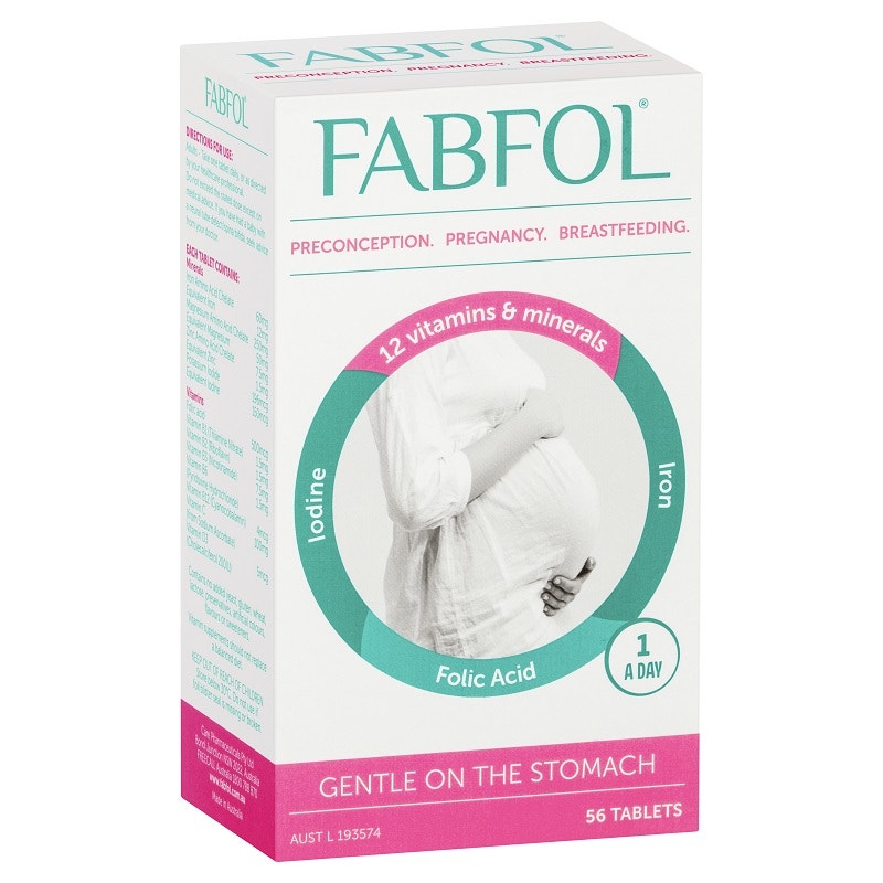 Fabfol 孕妇 叶酸+矿物质+综合维他命营养片 56片