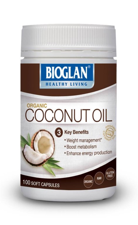 Bioglan 宝兰  有机椰子油软胶囊 100粒（食用护肤美容三效合一）