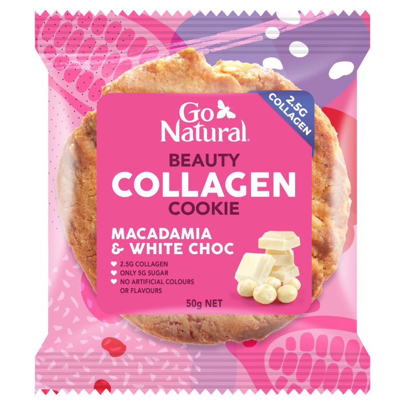 Go Natural 坚果和白巧克力胶原蛋白美容饼干 50gX8