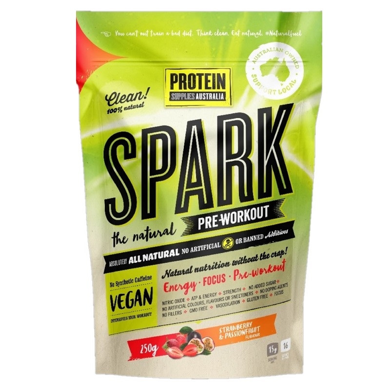 Protein Supplies Australia 运动锻炼能量补充粉（草莓和百香果味）250g
