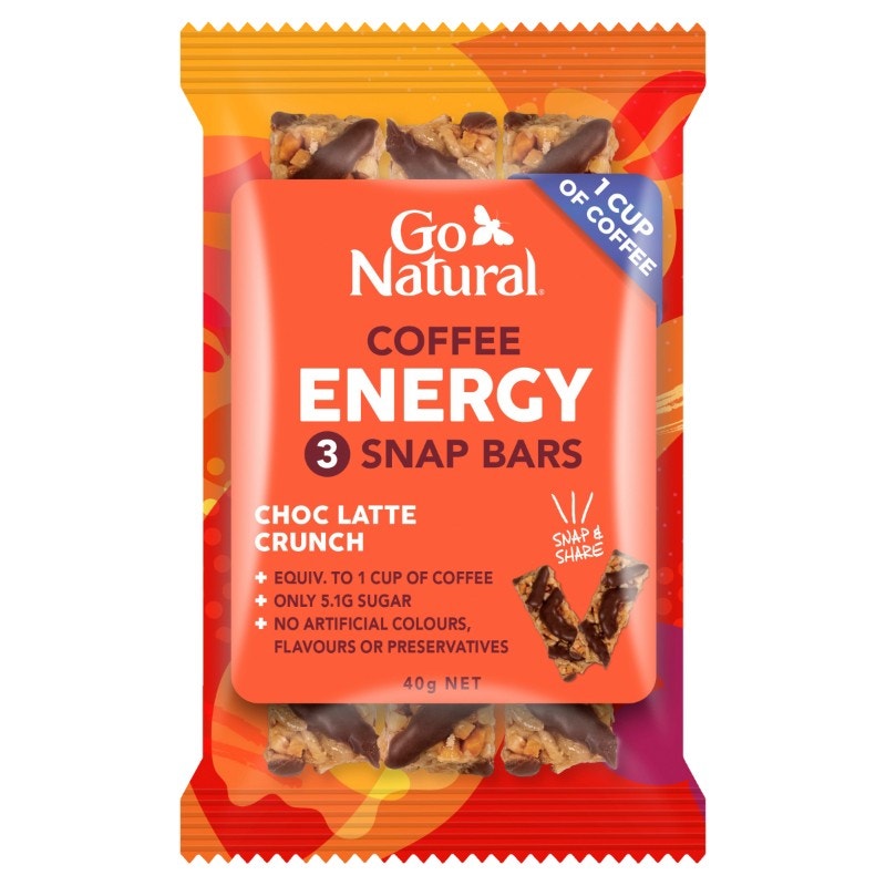 Go Natural 天然咖啡能量棒 40g X 10（巧克力拿铁味）