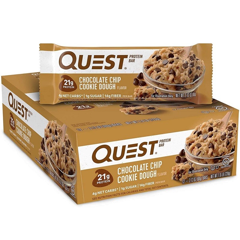 Quest Nutrition 高蛋白能量棒 巧克力曲奇味 60gx12包