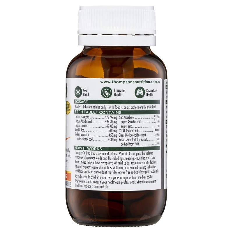 Thompson s 高浓度1000mg维生素C口服片 60片