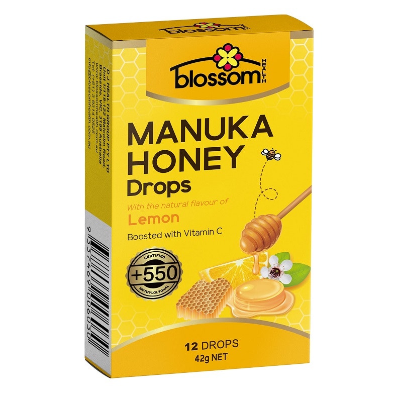 Blossom Health 麦卢卡蜂蜜柠檬含片 12片
