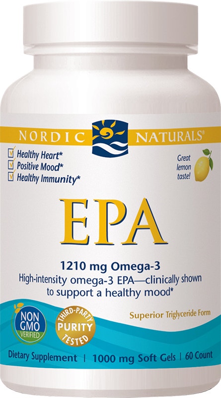 Nordic NatUrals 挪威小鱼 omega-3 EPA鱼油软胶囊（柠檬味）60粒