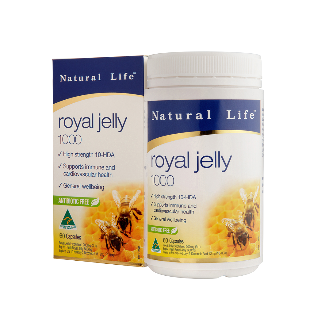 Natural life 1000mg 高强度蜂王浆胶囊 60粒