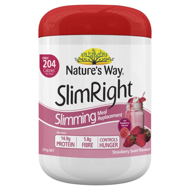 Nature's Way 佳思敏 SlimRight 辅助减肥 代餐粉 草莓味 375g