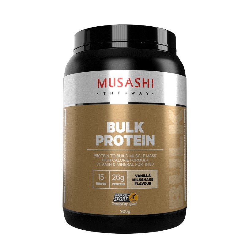 Musashi 香草味蛋白质增肌粉 900g