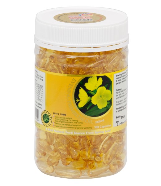 Spring Leaf 1000mg月见草油软胶囊  300粒