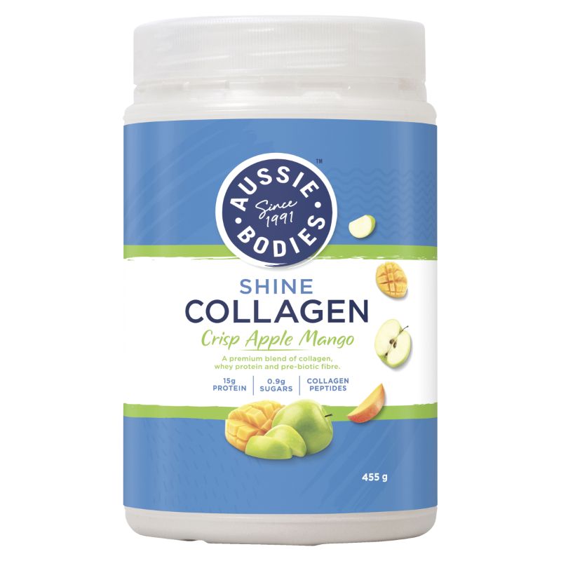 Aussie Bodies 澳斯博迪 亮肤胶原蛋白粉(脆苹果芒果味) 455g