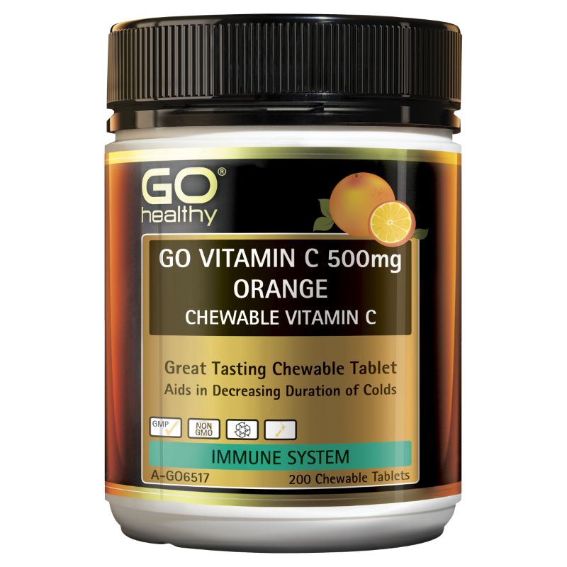 Go Healthy 高之源 500mg维生素C咀嚼片 橙子味 200片 调节免疫力