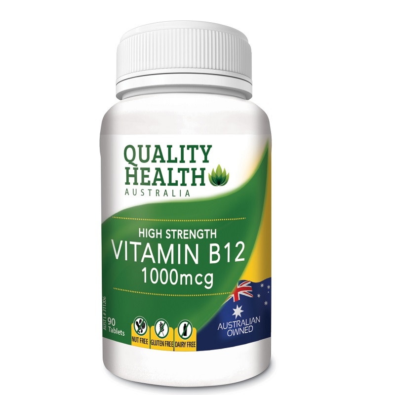 Quality Health 1000mcg 维生素B12素食片 90片