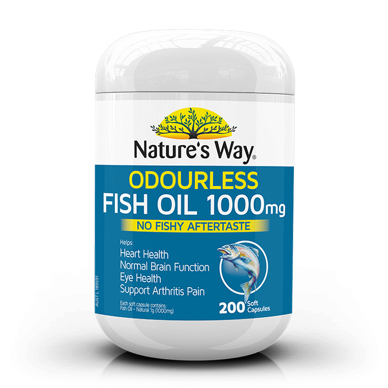 Nature s Way 佳思敏 1000mg无味鱼油营养胶囊 200粒
