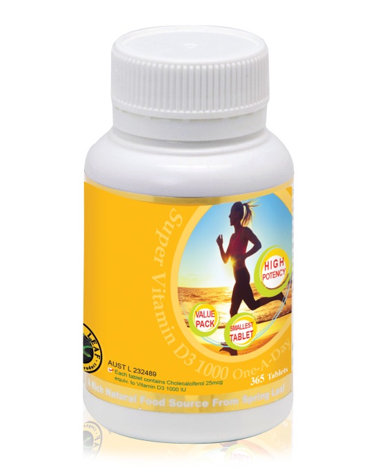 Spring Leaf  维生素D3  365片 （促进钙吸收）