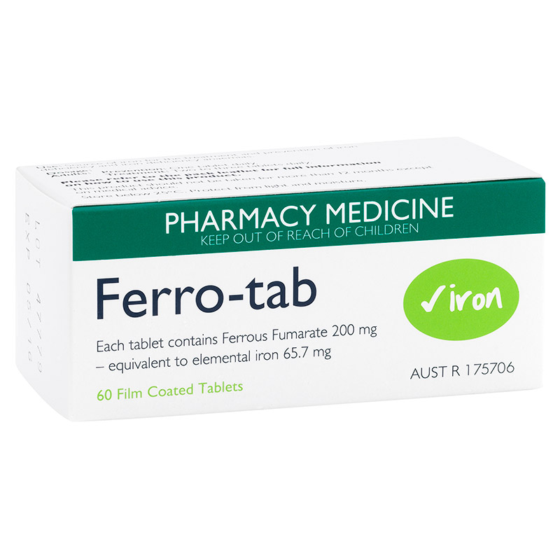 Ferro-Tab 含铁叶酸片 60粒