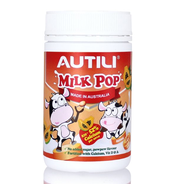 Autili 澳特力 850mg 高钙牛奶咀嚼片 180片（木瓜味）
