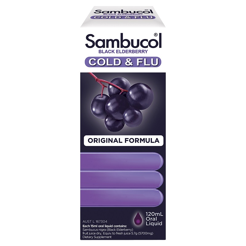 Sambucol 黑接骨木感冒舒缓糖浆 120ml