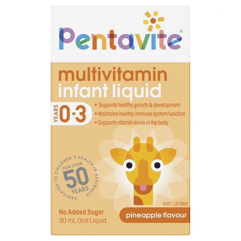 Pentavite 自然唯他 婴幼儿复合维生素滴剂 30ml（0-3岁宝宝）