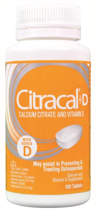 Citracal+D 拜耳钙片 100片（含Vd 补钙 孕妇老人）