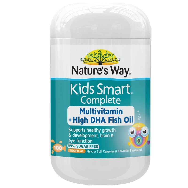 Nature's Way 佳思敏 儿童全能鱼油胶囊 （复合维生素+DHA） 100粒