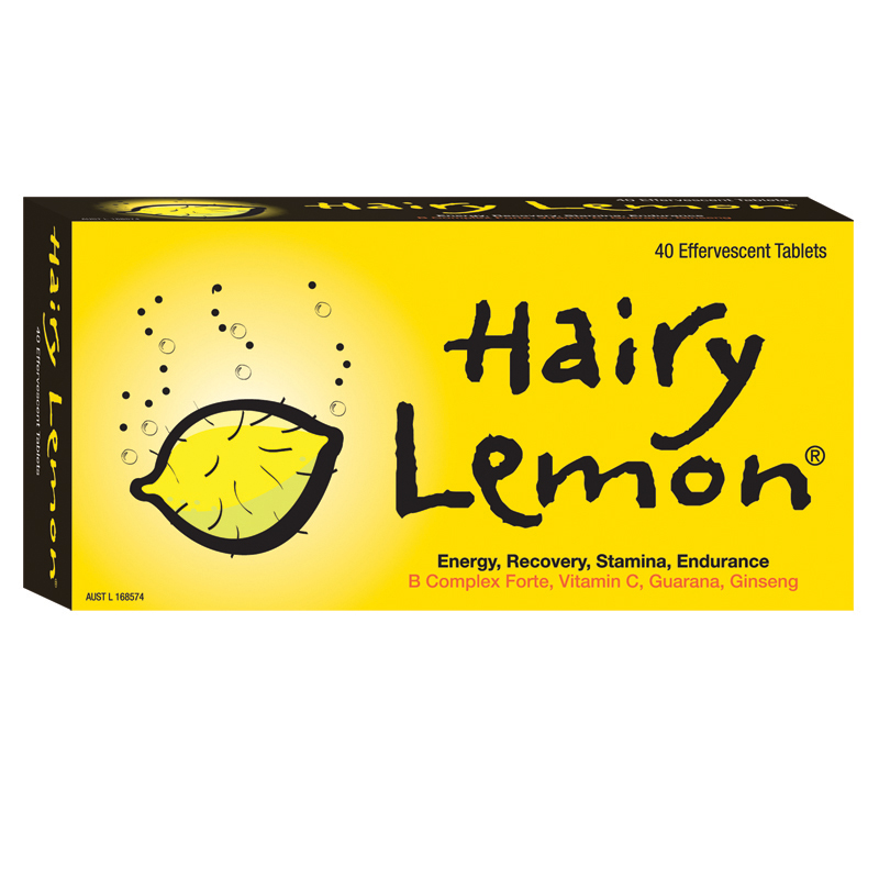 Hairy Lemon 柠檬西洋参泡腾片 富含维生素C 40粒
