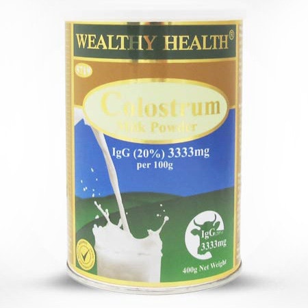 Wealthy Health 3333mg蛋白IgG天然牛初乳奶粉（孕妇 儿童 成人 老人适用） 400g