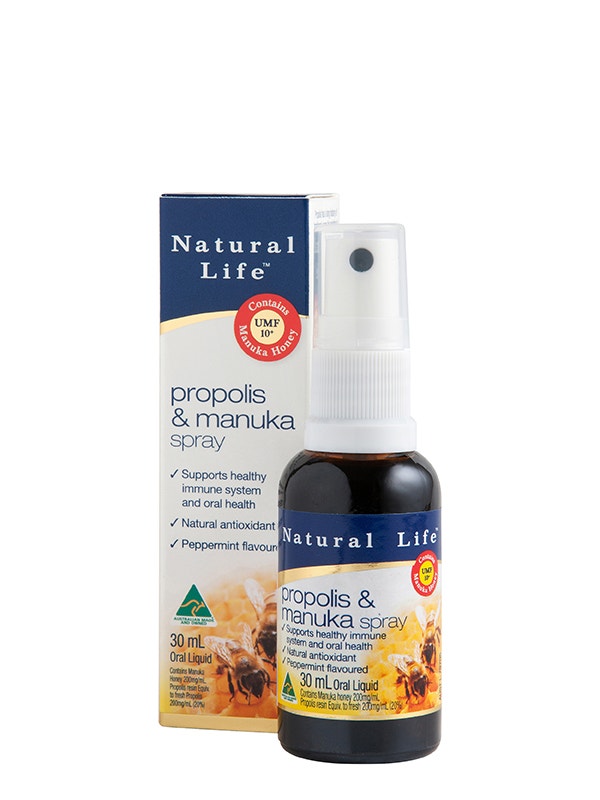 Natural life 蜂胶麦卢卡蜂蜜喷雾（麦卢卡蜂蜜含量20%) 30ml