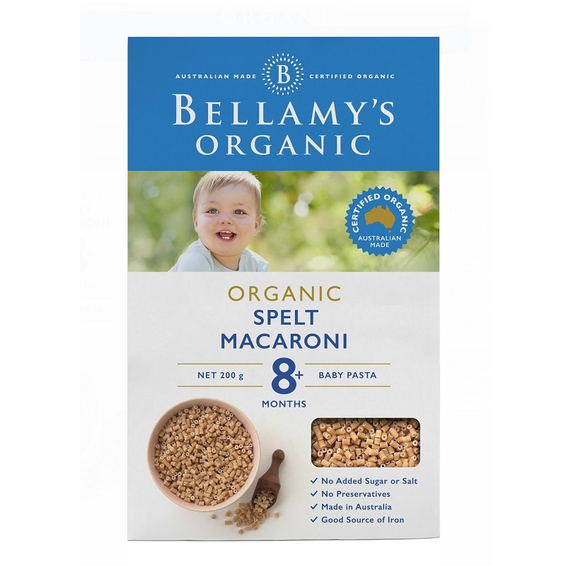 Bellamys 贝拉米 有机婴蔬菜通心粉 宝宝辅食 8个月以上 200g