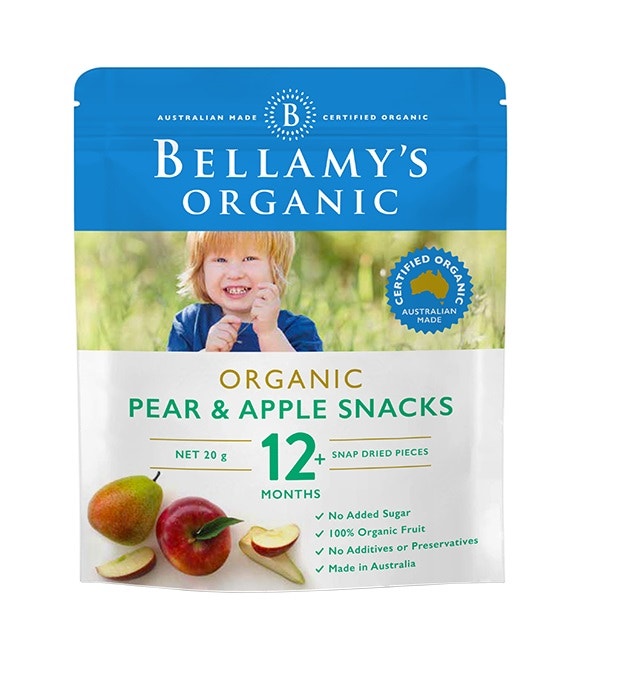 Bellamy's 贝拉米 有机雪梨苹果水果干 宝宝零食 1岁以上 20g