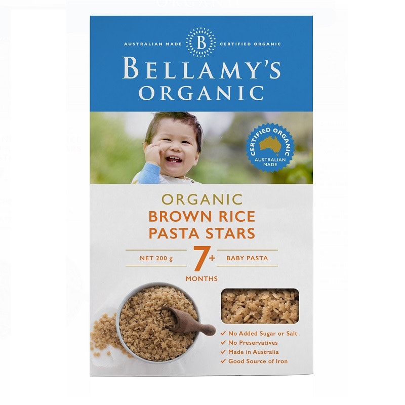 Bellamy's 贝拉米 婴幼儿辅食有机糙米星星意面 7个月以上 200g