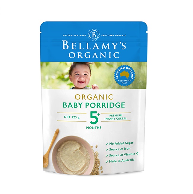 Bellamy s 贝拉米 有机婴幼儿麦片粥 宝宝辅食 5个月以上 125g