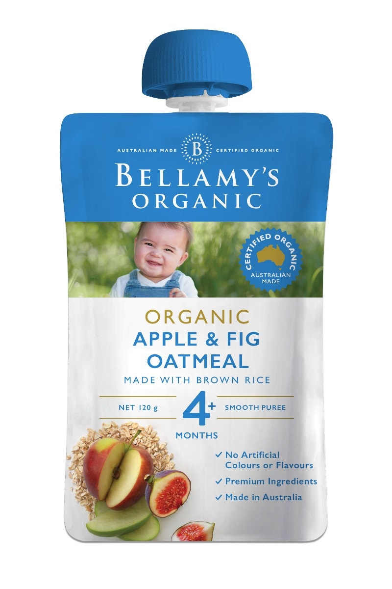 Bellamy’s 贝拉米 婴幼儿辅食 有机苹果无花果 果泥 120g（4个月以上）