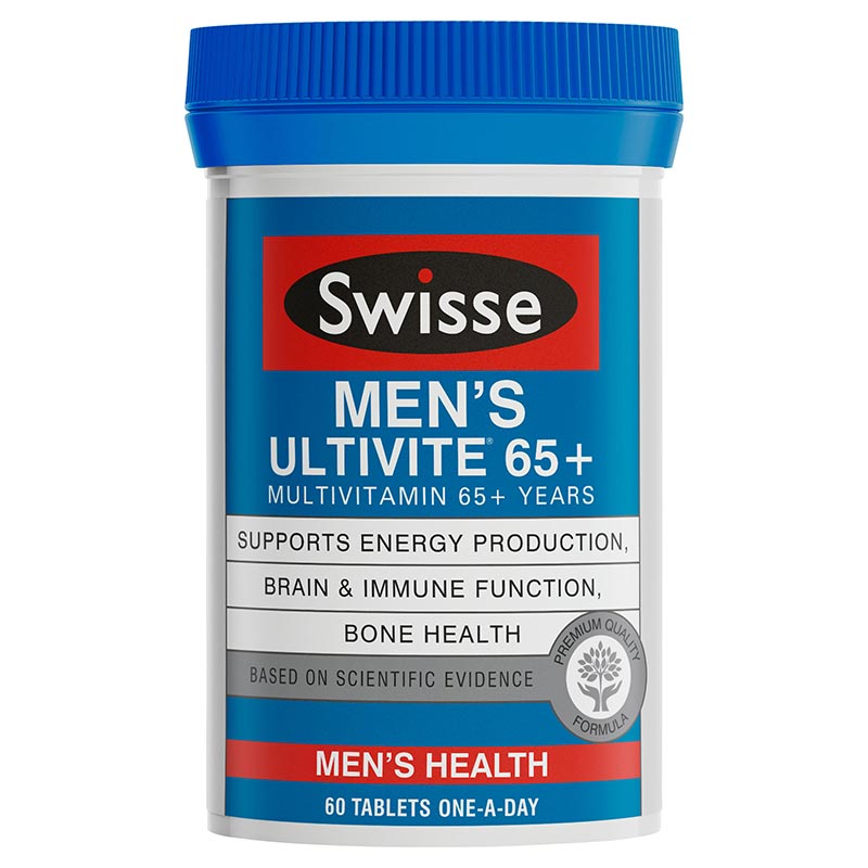 Swisse  男士复合维生素片( 65岁以上适用)  60片