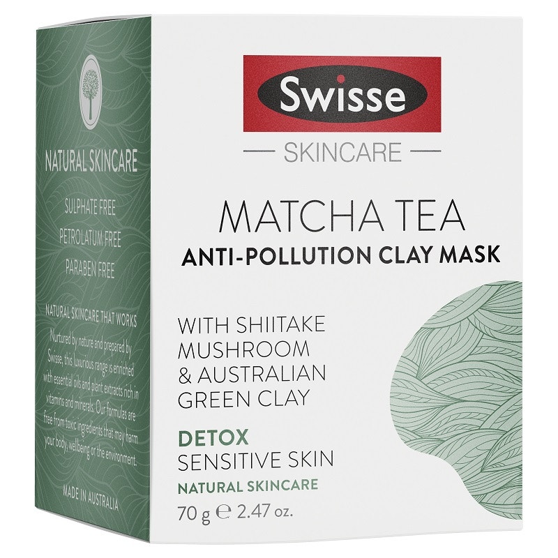 Swisse 抹茶舒缓排毒矿物泥清洁面膜 70g 敏感肌适用