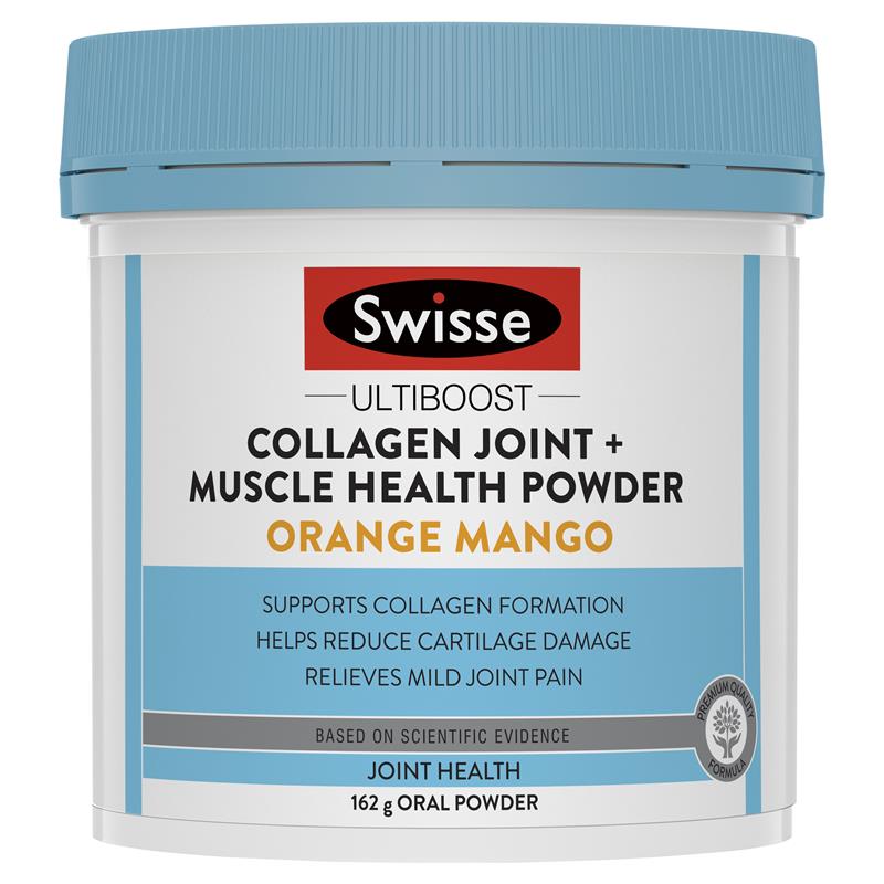 Swisse 高强度胶原蛋白关节肌肉健康营养补充粉  芒果橘子味 162g