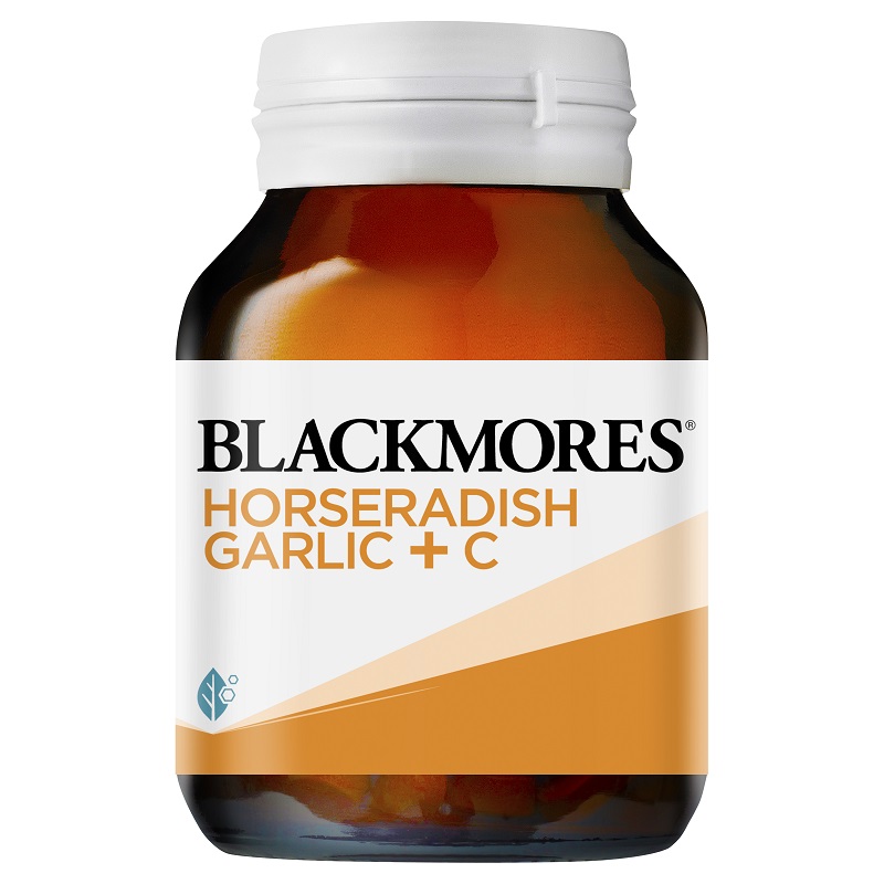 Blackmores 澳佳宝 澳洲Horseradish Garlic + C加强山葵大蒜维C 50粒