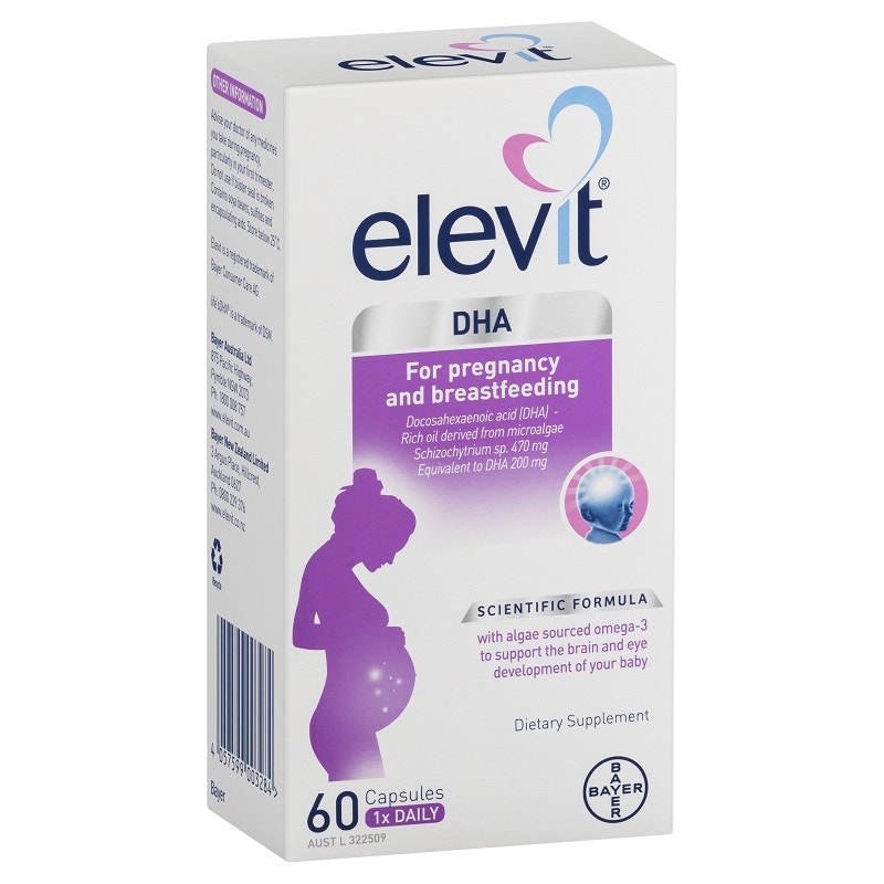 Elevit 爱乐维 藻油DHA 软胶囊 （适用于用于孕期和哺乳期）60粒
