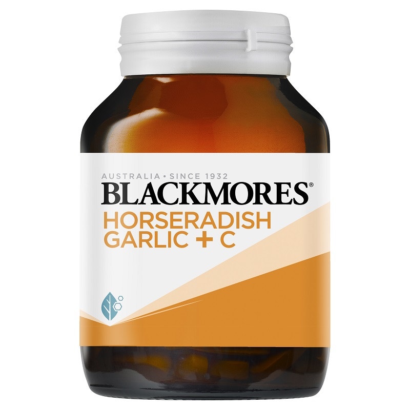 Blackmores 澳佳宝 澳洲Horseradish Garlic + C加强山葵大蒜维C 90粒