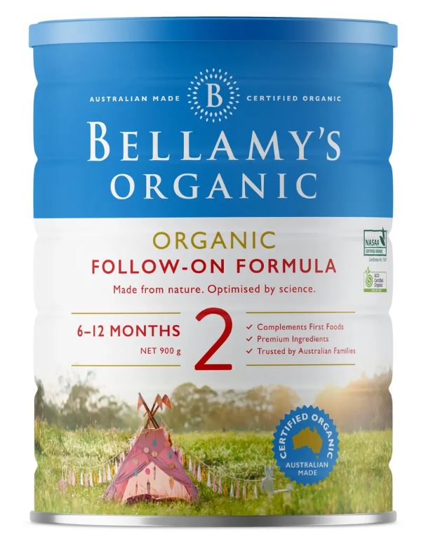 Bellamys 贝拉米 有机婴幼儿配方奶粉 （2段） 6-12个月 900g