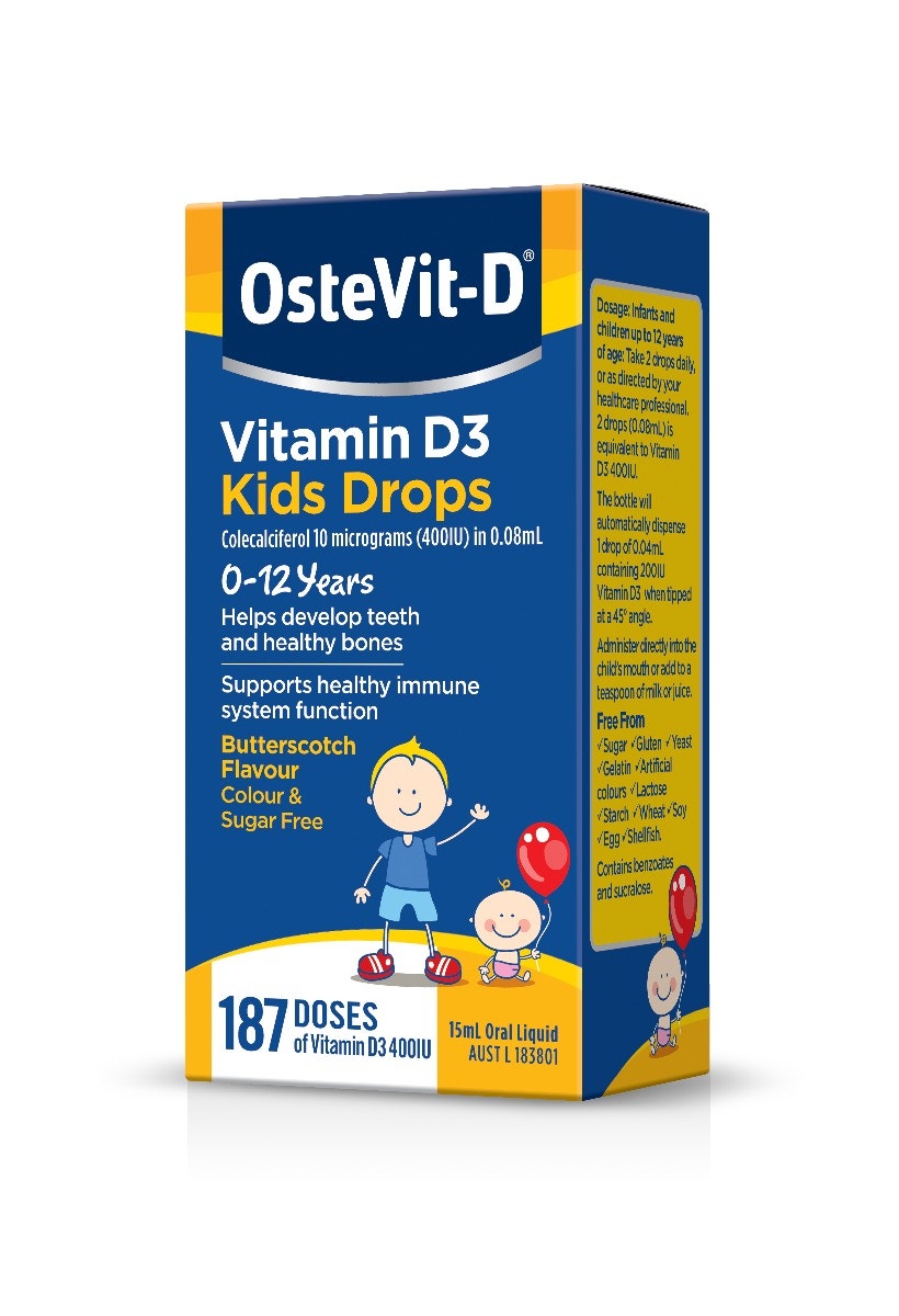 OsteVit-D 婴幼儿维生素VD滴剂 15ml 促进钙吸收（新旧包装随机发货）