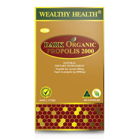 Wealthy Health富康 有机黑蜂胶胶囊高含量2000mg 365粒