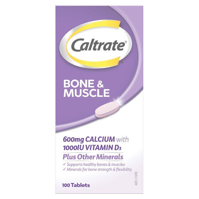 Caltrate钙尔奇骨骼肌肉健康加矿物质钙片 100片