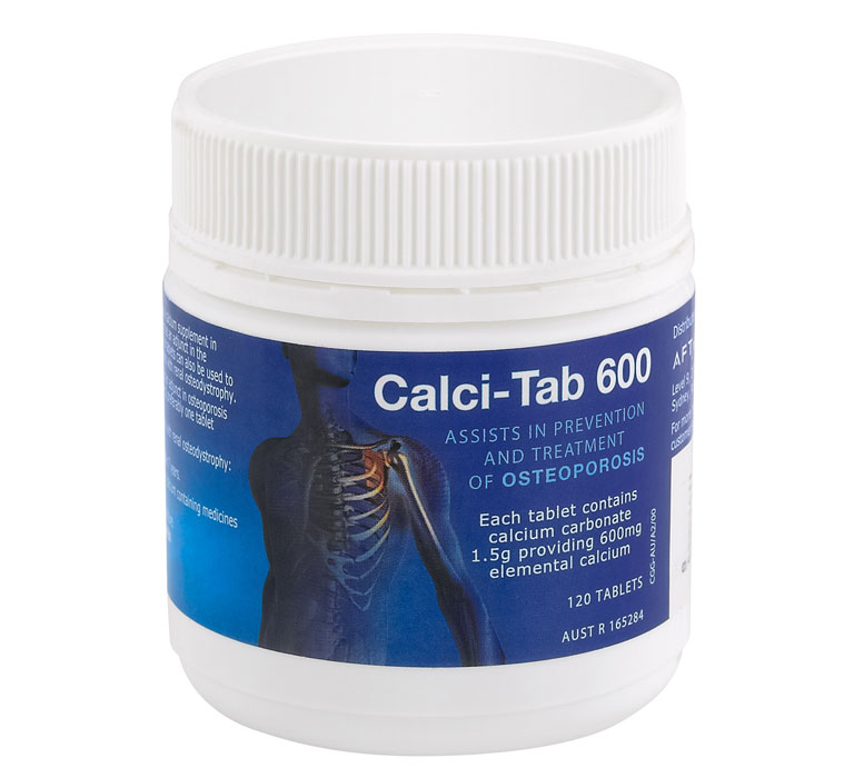 Calci-Tab 卡尔奇健骨补钙片 600mg（增强骨骼强度）120片