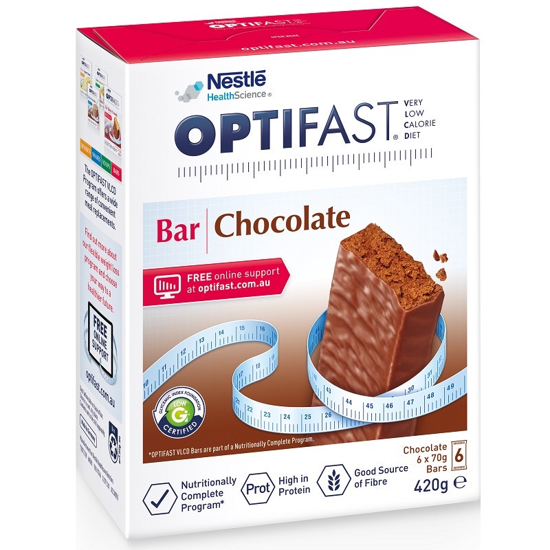 雀巢Optifast 低卡路里巧克力棒 零食 6包x70g