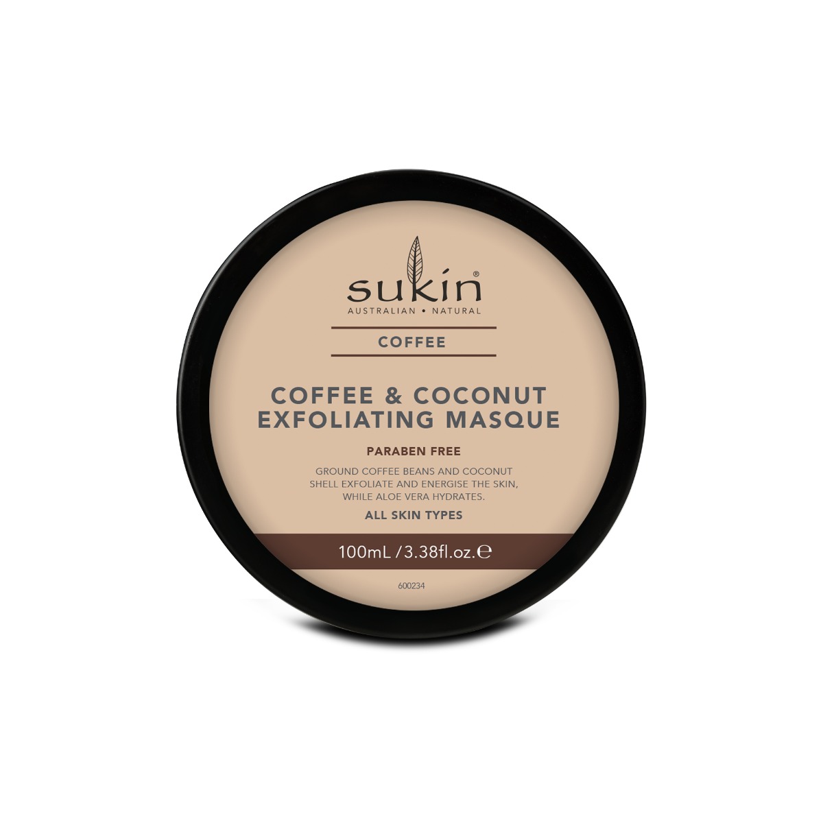 sukin 苏芊 咖啡椰子去角质清洁面膜 100ml