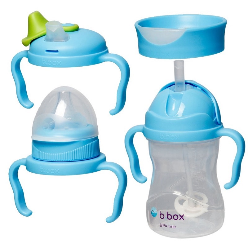 B.Box 四合一婴幼儿奶瓶水杯增值包（蓝莓色）1套  新版