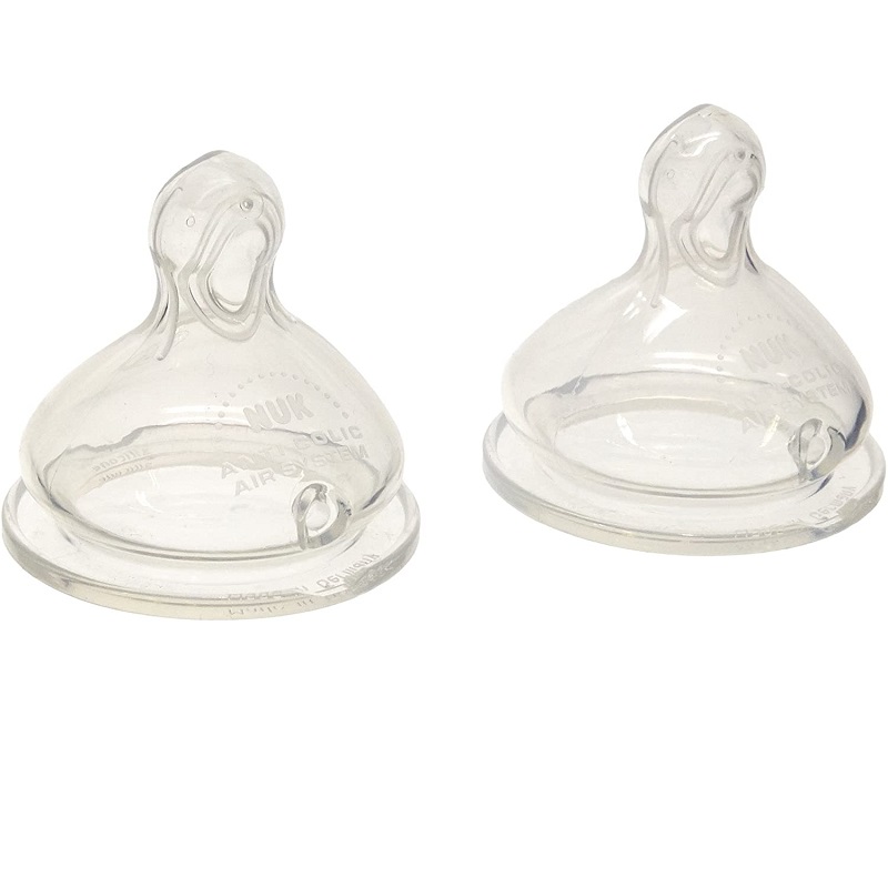 NUK 仿母乳柔软防胀气大号奶嘴 2个（适合6-18个月婴儿）
