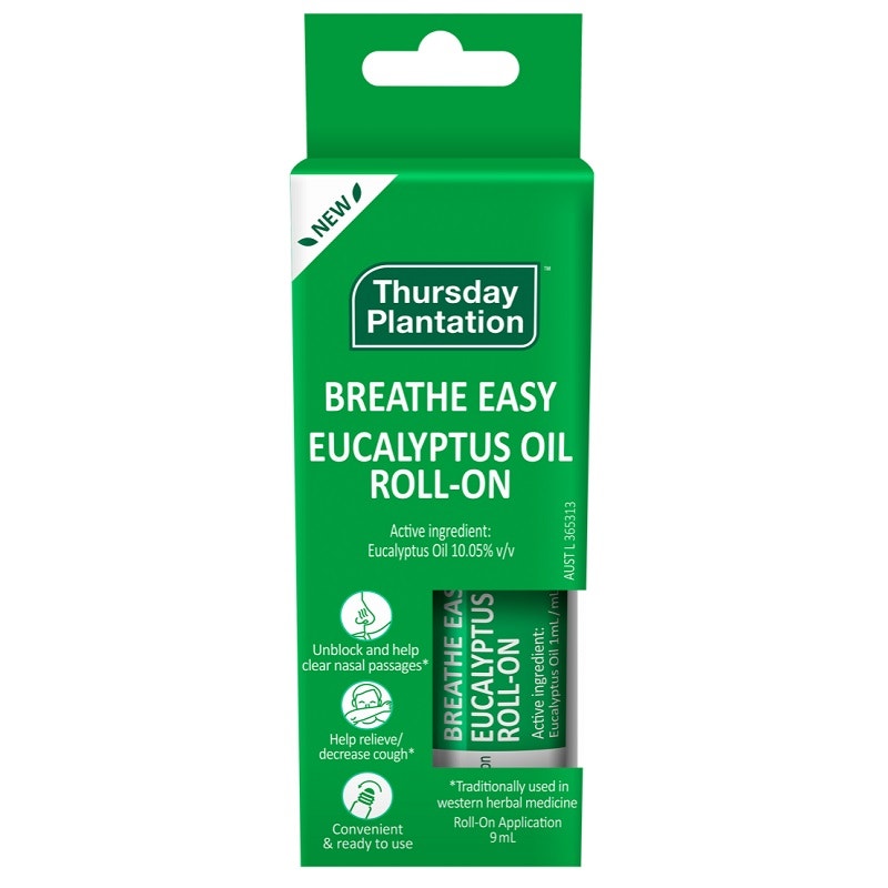 Thursday Plantation Breathe Easy Eucalyptus Oil Roll-On 9ml